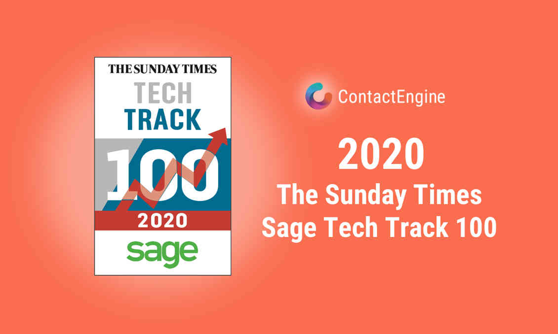 ContactEngine featured in 2020 Tech Track 100 1440X864